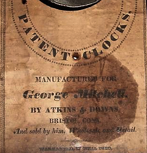 Atkins and Downs c. 1832 paper label 2