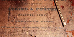 Atkins and Porter c. 1832 paper label