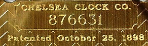 Chelsea Clock c. 1997 stamped metal