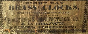 J. C. Brown c. 1845 paper label 2