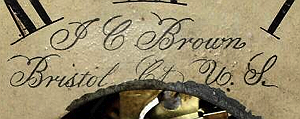 J. C. Brown c. 1848 lettered label
