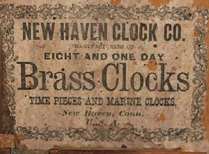 New Haven c. 1880 paper label