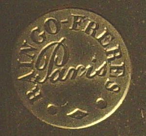 Raingo Freres c. 1845 stamped metal