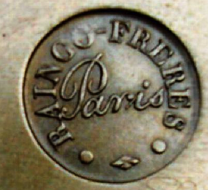 Raingo Freres c. 1850 stamped metal