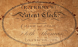 Seth Thomas c. 1816 paper label