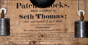 Seth Thomas c. 1820 paper label