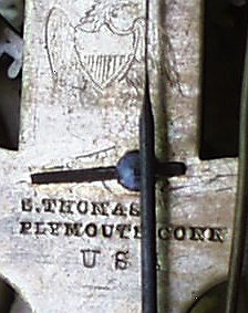 Seth Thomas c. 1860 stamped metal