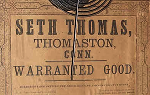 Seth Thomas c. 1870 paper label 3