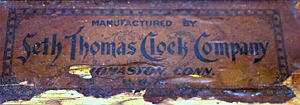 Seth Thomas c. 1900 paper label 2
