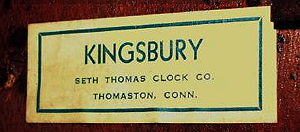 Seth Thomas c. 1932 paper label 2