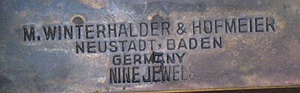W and H c. 1910 stamped metal