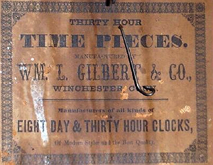 William Gilbert c. 1860 paper label