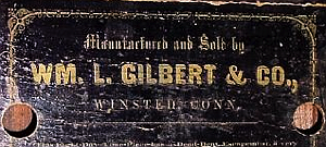 William Gilbert c. 1865 paper label 2