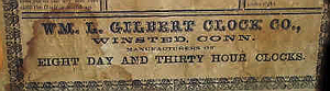 William Gilbert c. 1870 paper label