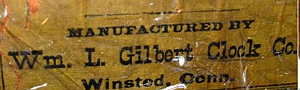 William Gilbert c. 1885 paper label