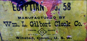 William Gilbert c. 1900 paper label